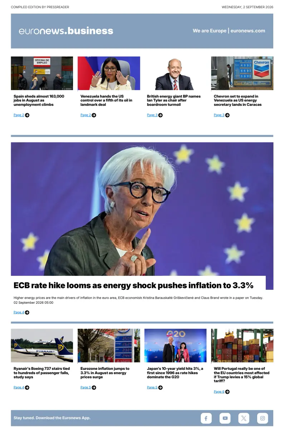 Cover of Euronews Business
