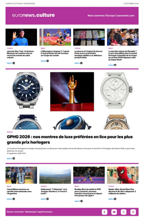 Cover of Euronews Culture (French)