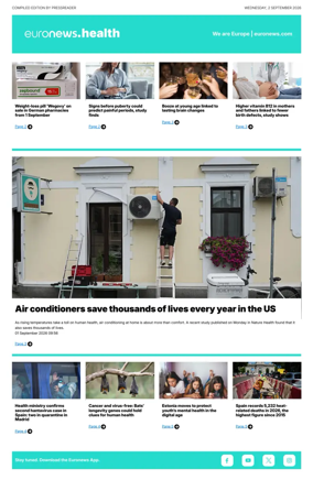 Cover of Euronews Health (English) Compiled Edition