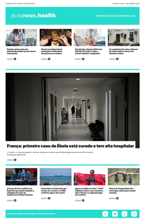 Cover of Euronews Health (Portuguese)