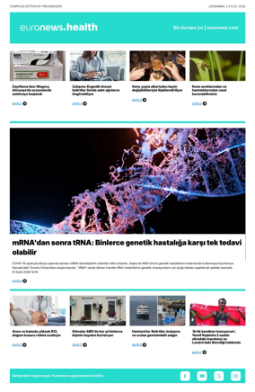 Cover of Euronews Health (Turkish) Compiled Edition