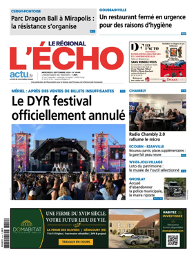 Cover of L'Echo le Regional