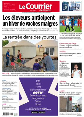 Cover of Le Courrier de l’Ouest (Angers)