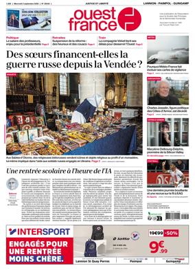 Cover of Ouest-France (Lannion / Paimpol / Guingamp)