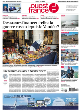 Cover of Ouest France (Les Herbiers / Montaigu)
