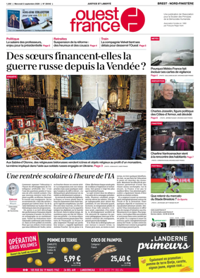 Cover of Ouest France (Nord-Finistere)