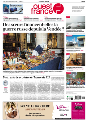 Cover of Ouest France (Orne)