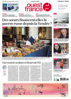 Cover of Ouest France (Saint-Malo)