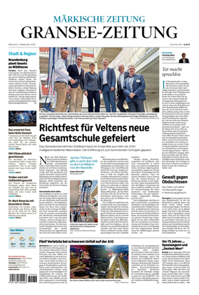 Cover of Gransee-Zeitung