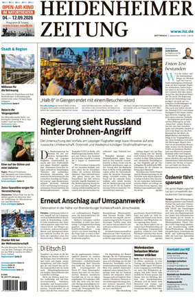 Cover of Heidenheimer Zeitung