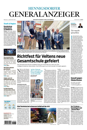 Cover of Hennigsdorfer Generalanzeiger