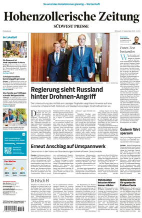 Cover of Hohenzollerische Zeitung
