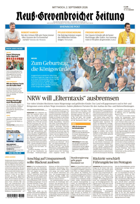 Cover of Neuss-Grevenbroicher Zeitung Neuss