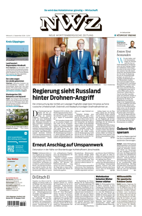 Cover of NWZ – Neue Wurttembergische Zeitung
