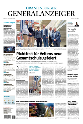 Cover of Oranienburger Generalanzeiger