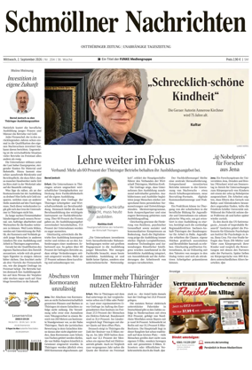 Cover of Ostthuringer Zeitung (Schmolln)