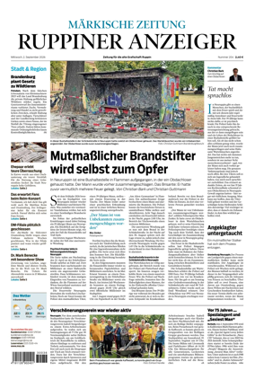 Cover of Ruppiner Anzeiger