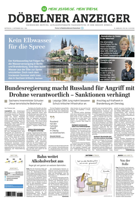 Cover of Sachsische Zeitung (Dobeln)