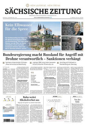 Cover of Sachsische Zeitung (Dresden)
