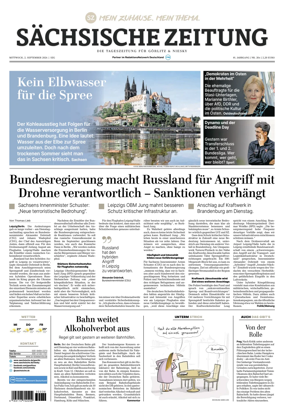 Cover of Sachsische Zeitung (Gorlitz & Niesky)
