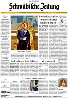 Cover of Schwabische Zeitung (Laupheim)