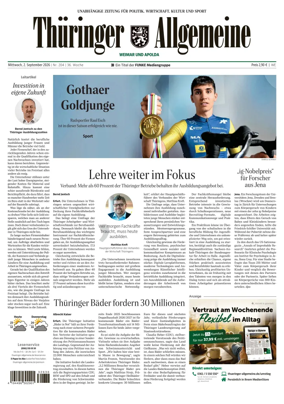 Cover of Thuringer Allgemeine (Apolda)