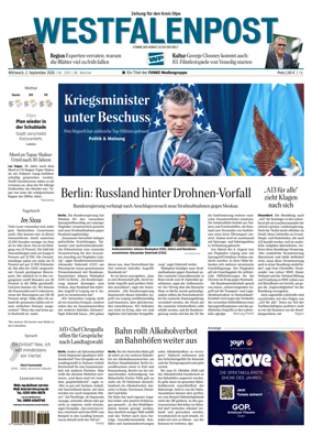 Cover of Westfalenpost (Olpe)