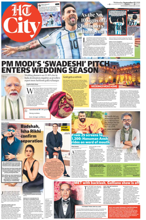 Cover of Hindustan Times (Chandigarh) - City