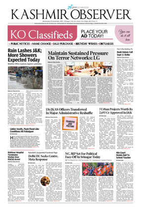 Cover of Kashmir Observer