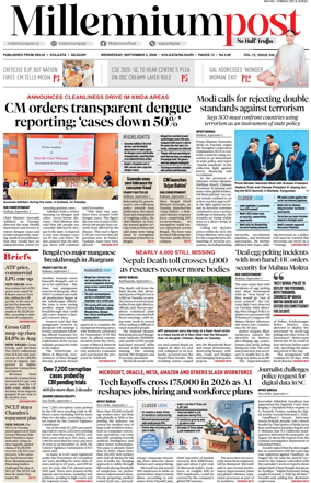 Cover of Millennium Post (Kolkata)
