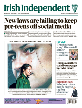 Cover of Irish Independent