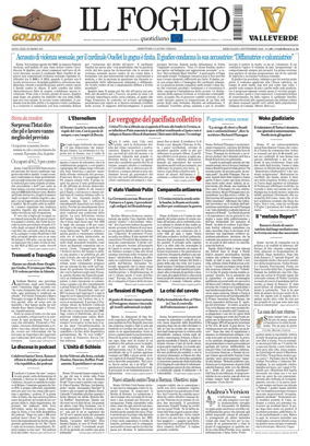 Cover of Il Foglio Quotidiano