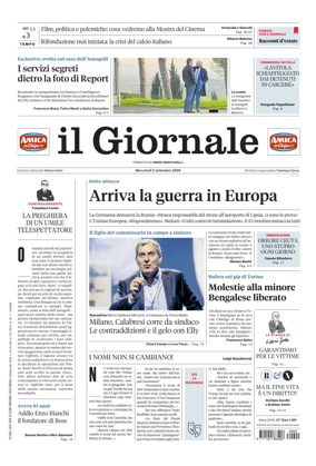 Cover of Il Giornale (Italy)