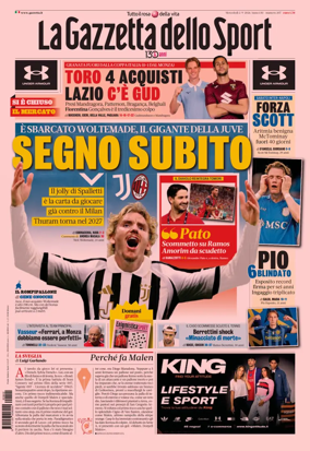 Cover of La Gazzetta dello Sport - Napoli