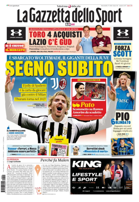 Cover of La Gazzetta dello Sport - Roma