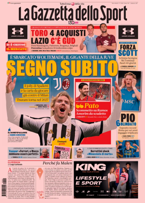 Cover of La Gazzetta dello Sport