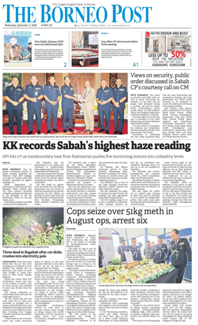 Cover of The Borneo Post (Sabah)
