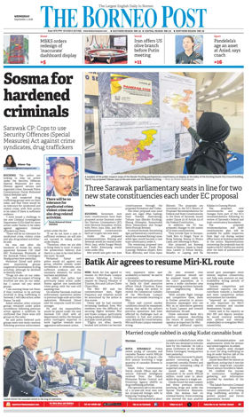 Cover of The Borneo Post (Sarawak)
