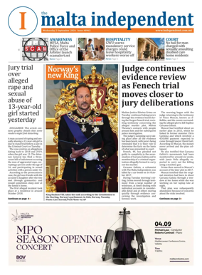 Cover of Malta Independent