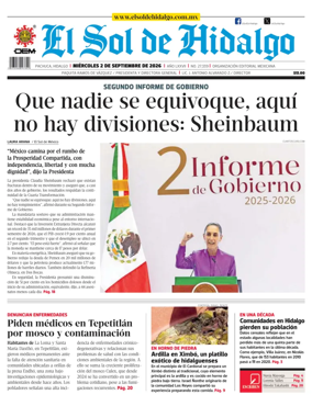 Cover of El Sol de Hidalgo