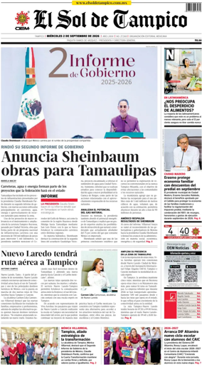 Cover of El Sol de Tampico