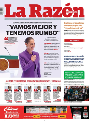 Cover of La Razon de Mexico