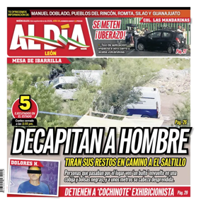 Cover of Periodico Al Dia (Leon)