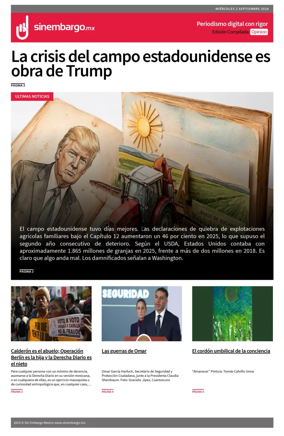 Cover of Sin Embargo Opinion