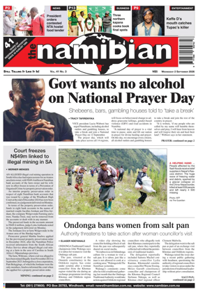 Cover of The Namibian