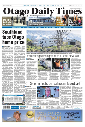 Cover of Otago Daily Times