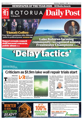 Cover of Rotorua Daily Post