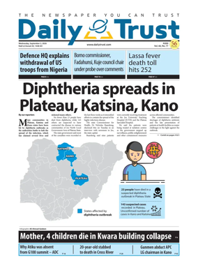 Cover of Daily Trust