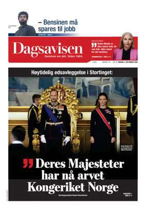 Cover of Dagsavisen