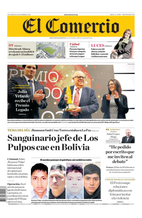 Cover of Diario El Comercio